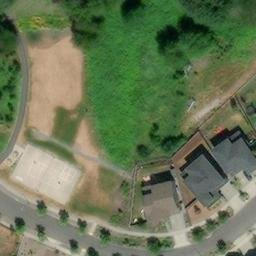 North Bend Beach Volleyball Court — aerial view