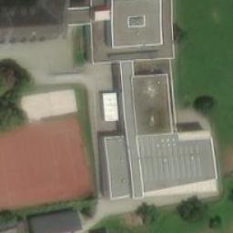 Sand Volleyball Court — aerial view