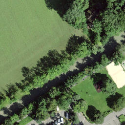Sand Volleyball Court — aerial view