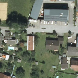 Volleyball Court near Lauterach — aerial view