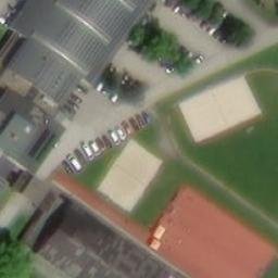 Sand Volleyball Court — aerial view