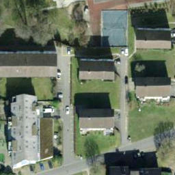 Sand Volleyball Court — aerial view
