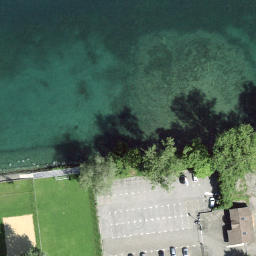 Sand Volleyball Court — aerial view