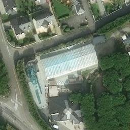 Sand Volleyball Court — aerial view