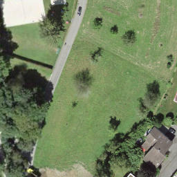 Sand Volleyball Court — aerial view