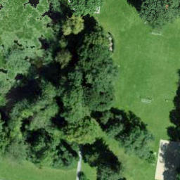 Sand Volleyball Court — aerial view