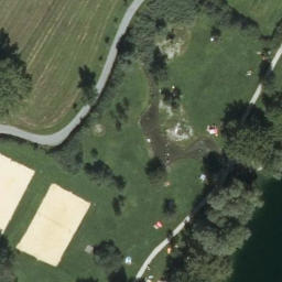 Sand Volleyball Court — aerial view