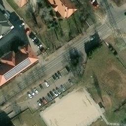 Sand Volleyball Court — aerial view