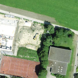 Sand Volleyball Court — aerial view