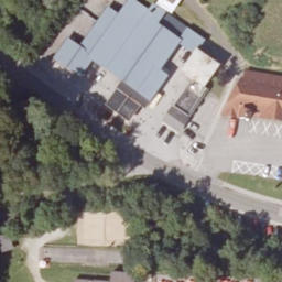 Sand Volleyball Court — aerial view