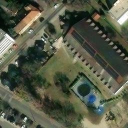 Sand Volleyball Court — aerial view