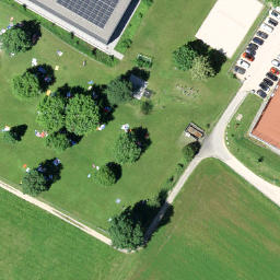 Beachvolleyballfeld Freibad Gelterkinden — aerial view