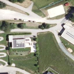 Sand Volleyball Court — aerial view