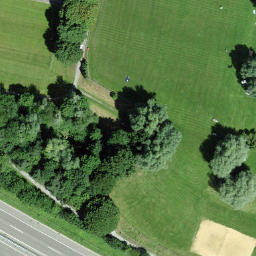 Sand Volleyball Court — aerial view