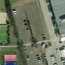 Sand Volleyball Court — aerial view