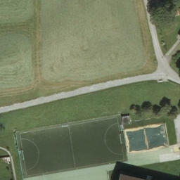 Sand Volleyball Court — aerial view