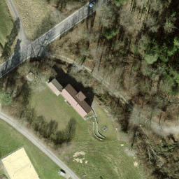 Sand Volleyball Court — aerial view