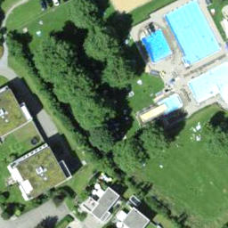 Grass Volleyball Court — aerial view