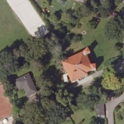 Sand Volleyball Court — aerial view