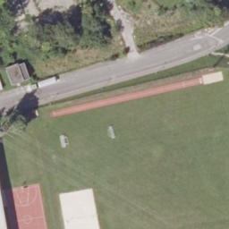 Sand Volleyball Court — aerial view