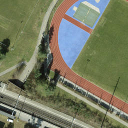 Beachvolleyballfeld Fronwald — aerial view