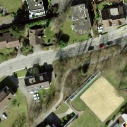 Sand Volleyball Court — aerial view