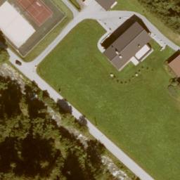 Sand Volleyball Court — aerial view
