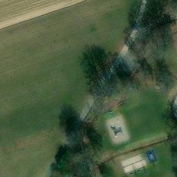 Grass Volleyball Court — aerial view