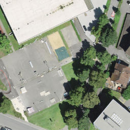 Sand Volleyball Court — aerial view