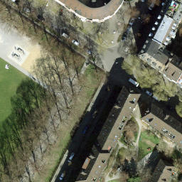Sand Volleyball Court — aerial view