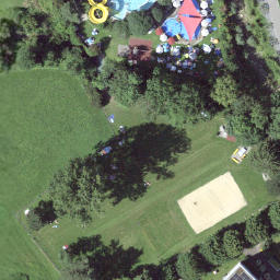 Sand Volleyball Court, Altstätten SG — aerial view
