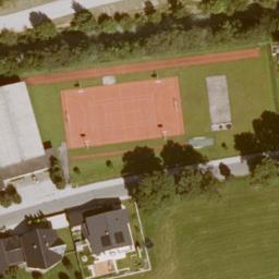 Sand Volleyball Court — aerial view
