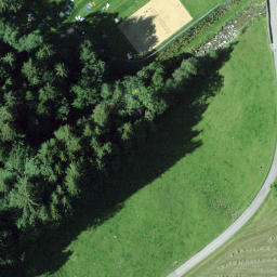 Beachvolleyballplatz — aerial view