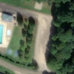 Sand Volleyball Court — aerial view