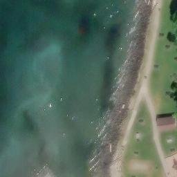 Des Moines Beach Volleyball Court #1 — aerial view