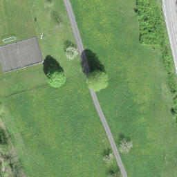 Sand Volleyball Court — aerial view