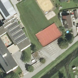 Sand Volleyball Court — aerial view