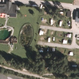 Sand Volleyball Court — aerial view