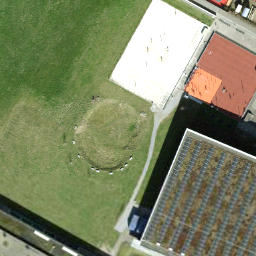 Sand Volleyball Court — aerial view