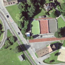 Beachvolleyball-Feld — aerial view
