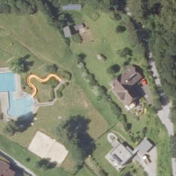 Sand Volleyball Court — aerial view