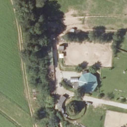Sand Volleyball Court — aerial view