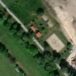 Sand Volleyball Court — aerial view
