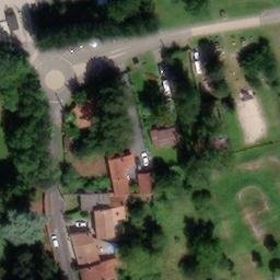 Sand Volleyball Court — aerial view