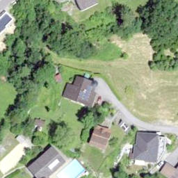 Sand Volleyball Court — aerial view