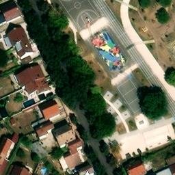 Volleyball Court — aerial view