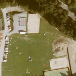 Sand Volleyball Court — aerial view
