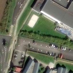 Sand Volleyball Court — aerial view