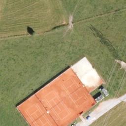 Sand Volleyball Court — aerial view