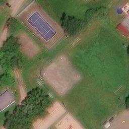 Saint-Roch-des-Aulnaies Beach Volleyball Court — aerial view